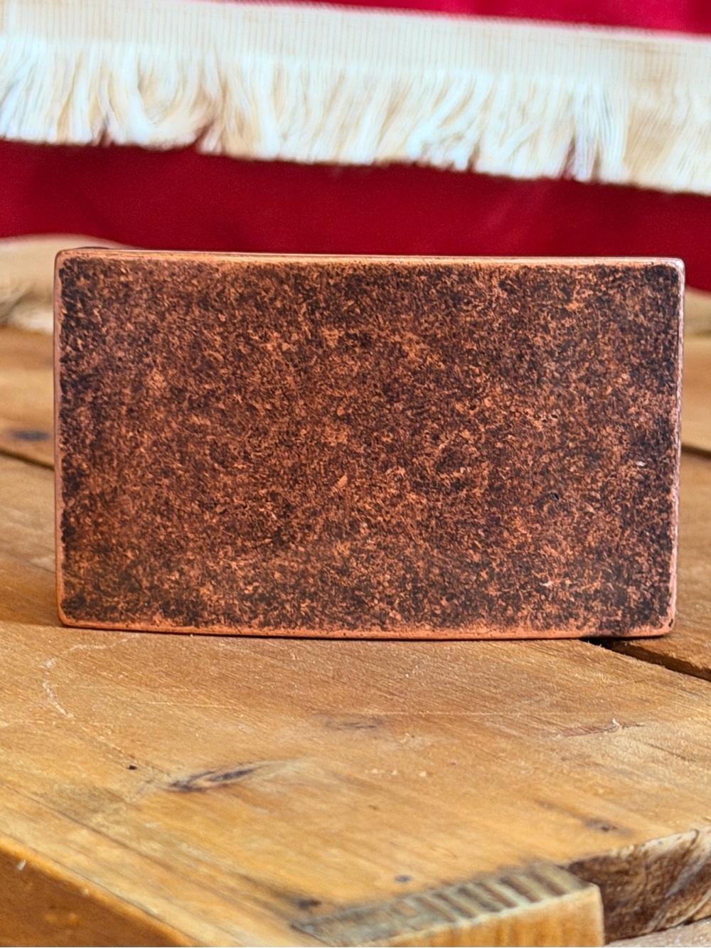 Men's Brown Copper-Tone Belt Buckle -
